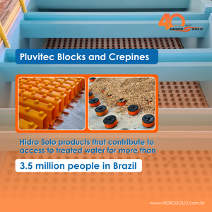 Hidro Solo products contribute to access to treated water for more than 3.5 million people in Brazil