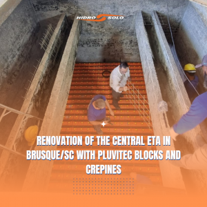 Modernization of the filtration system in Brusque/SC includes Hidro Solo Blocks and Crepines (Underdrain Nozzles)